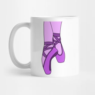 Purple pointe shoes Mug